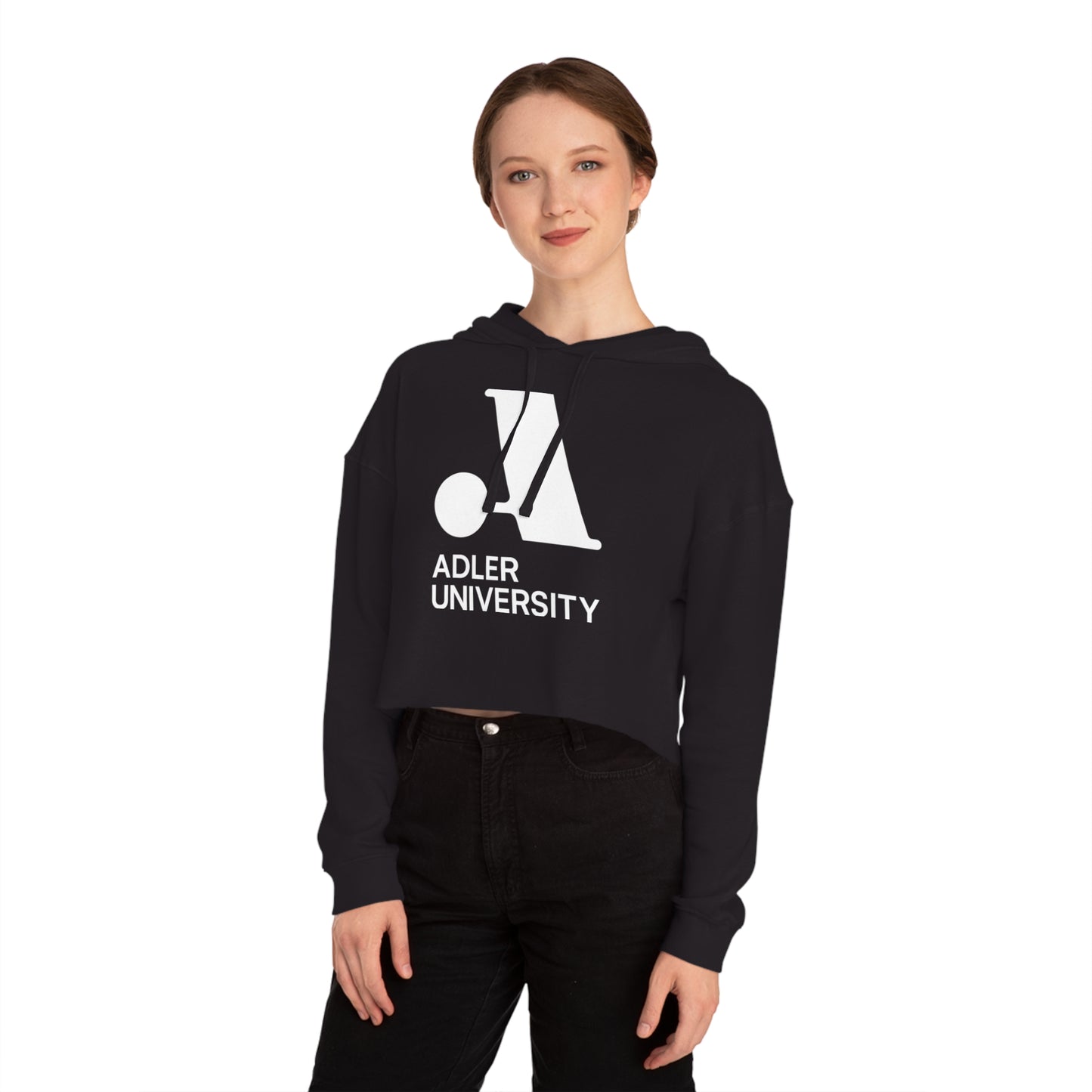 Adler University Cropped Hooded Sweatshirt