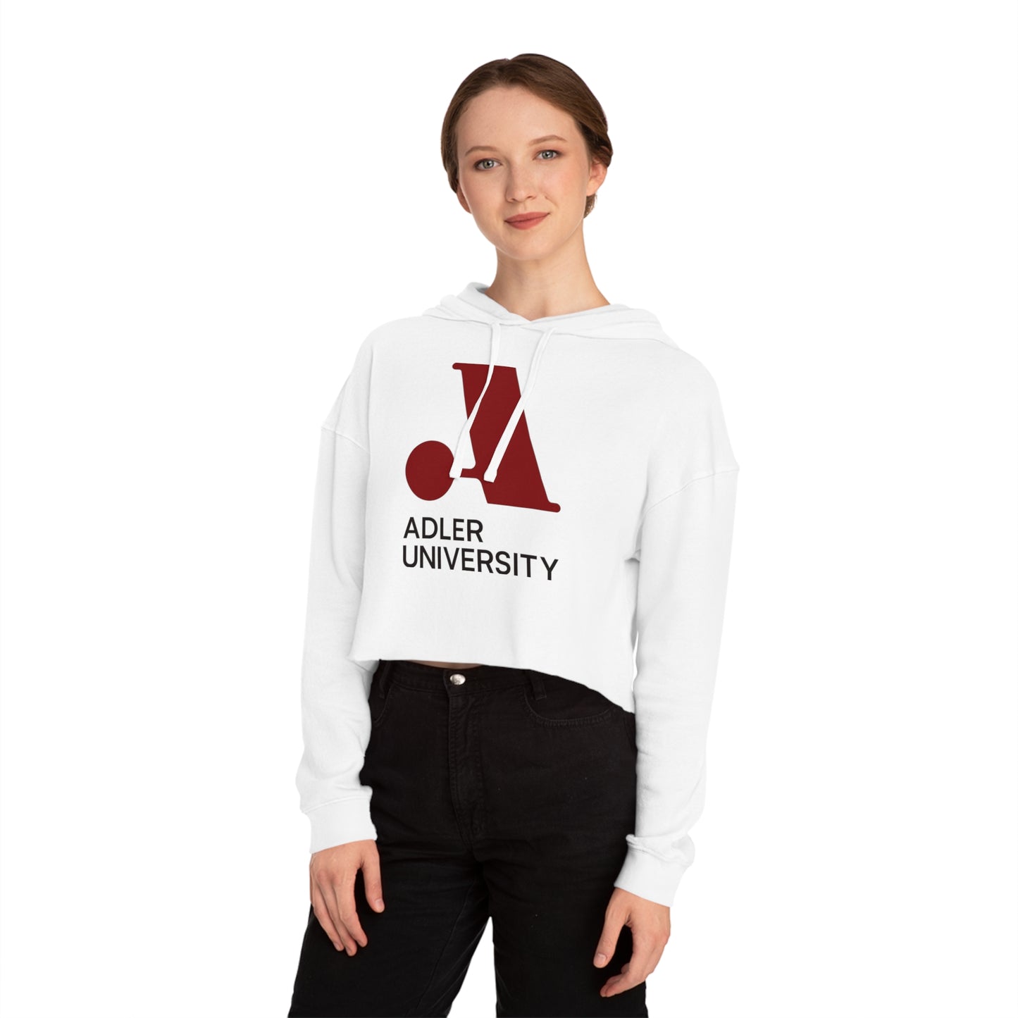 Adler University Cropped Hooded Sweatshirt