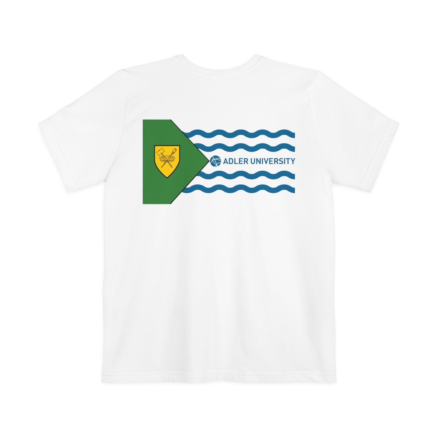 Adler University Vancouver Flag Pocket Tee