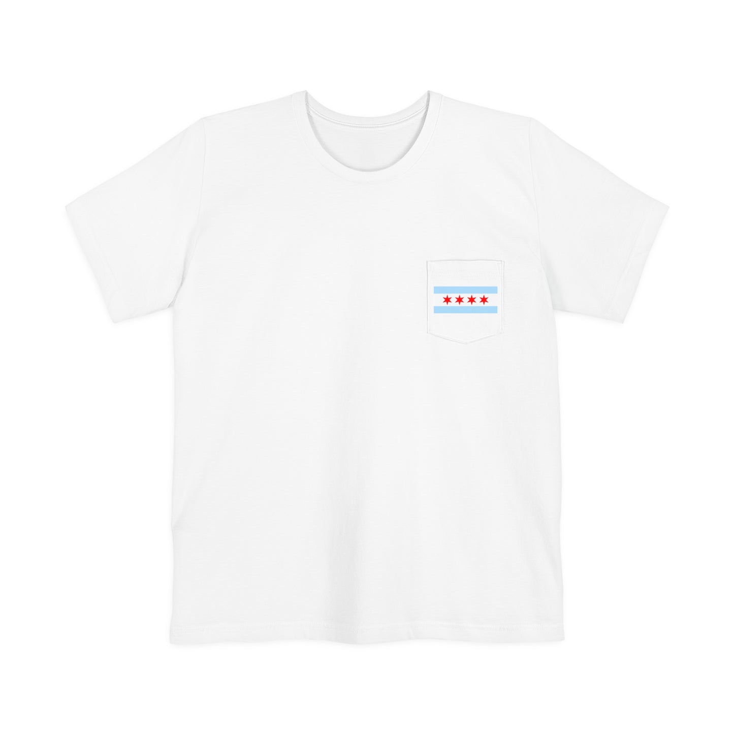 Adler University Chicago Flag Pocket Tee