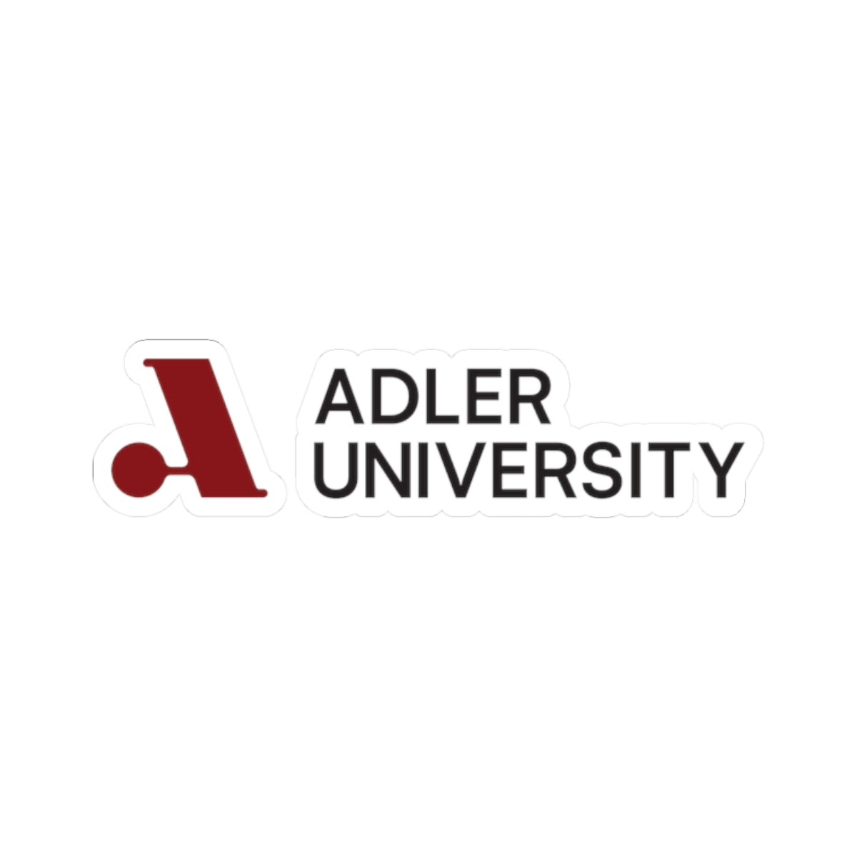 Adler University Sticker