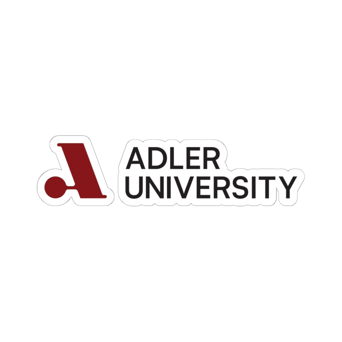 Adler University Sticker