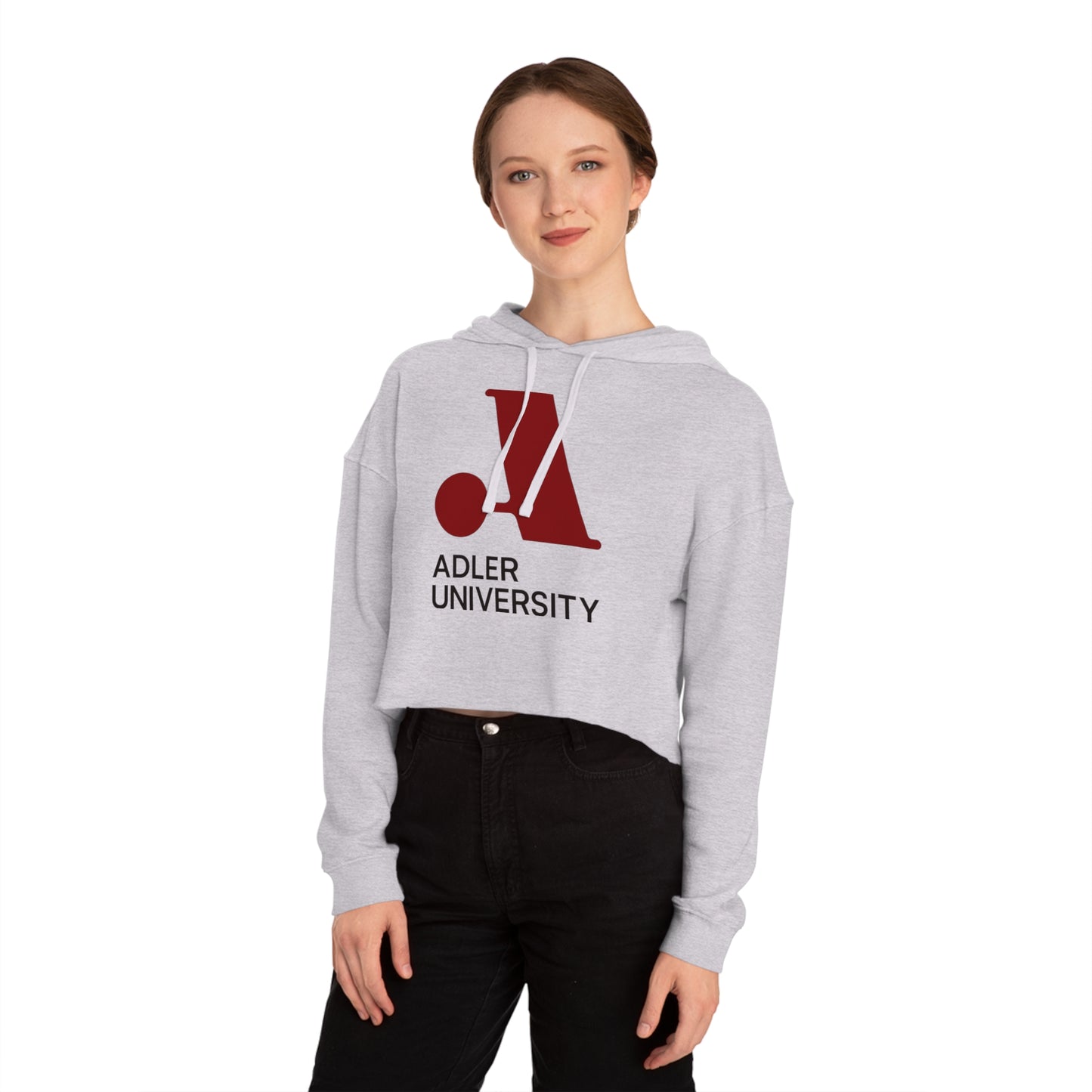 Adler University Cropped Hooded Sweatshirt