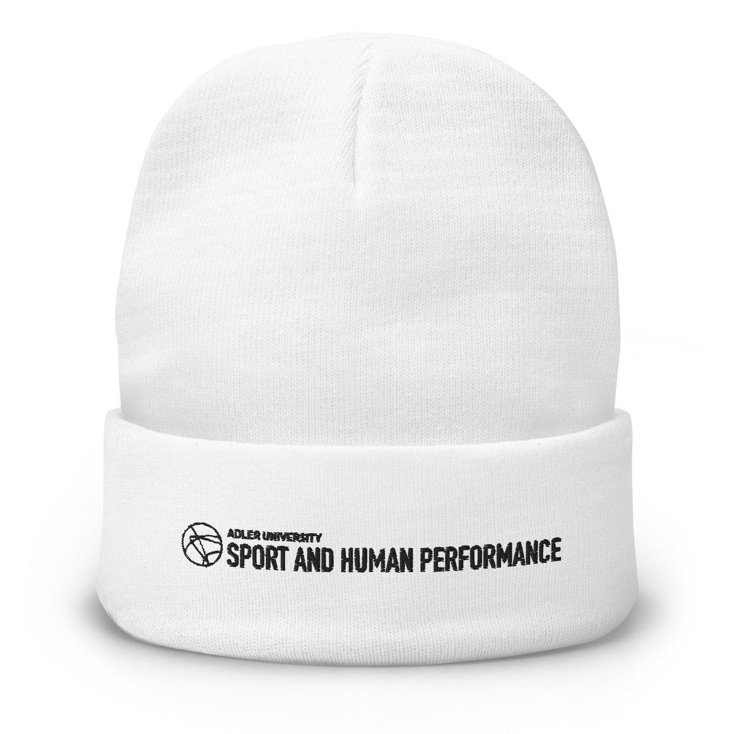 MSHP Embroidered Beanie in White