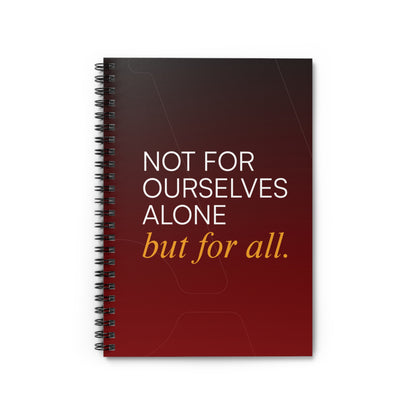 Adler University Motto Spiral Notebook - Ruled Line