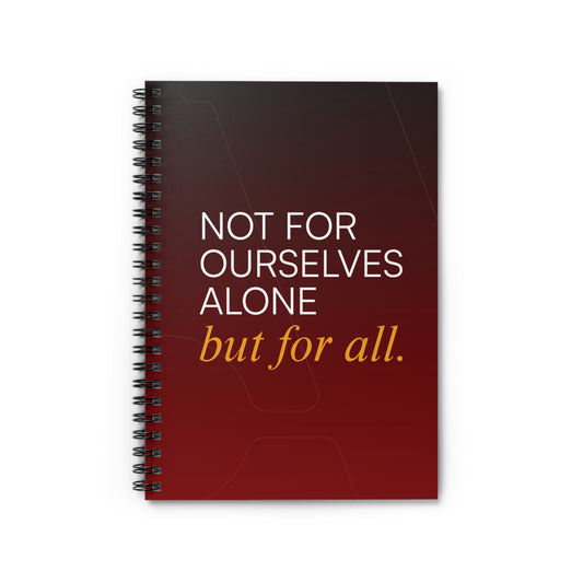 Adler University Motto Spiral Notebook - Ruled Line