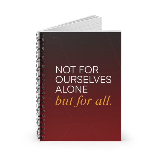 Adler University Motto Spiral Notebook - Ruled Line