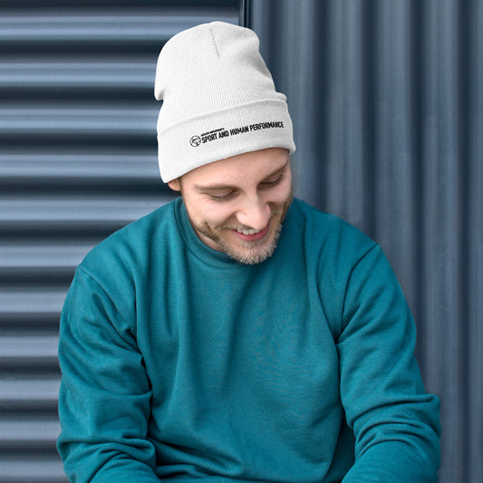 MSHP Embroidered Beanie in White