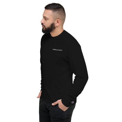 MSHP Embroidered Men's Champion Long Sleeve Shirt - Black