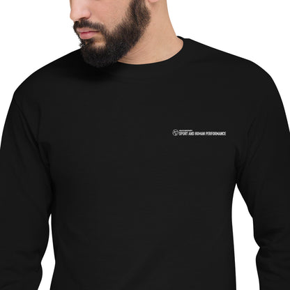 MSHP Embroidered Men's Champion Long Sleeve Shirt - Black