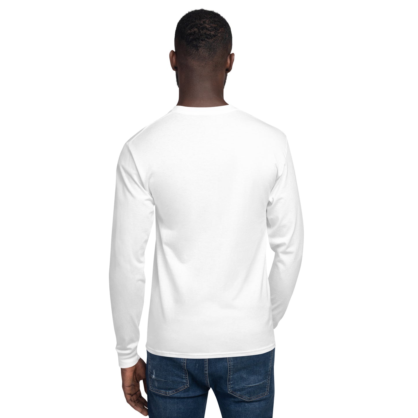 MSHP Embroidered Men's Champion Long Sleeve Shirt - White