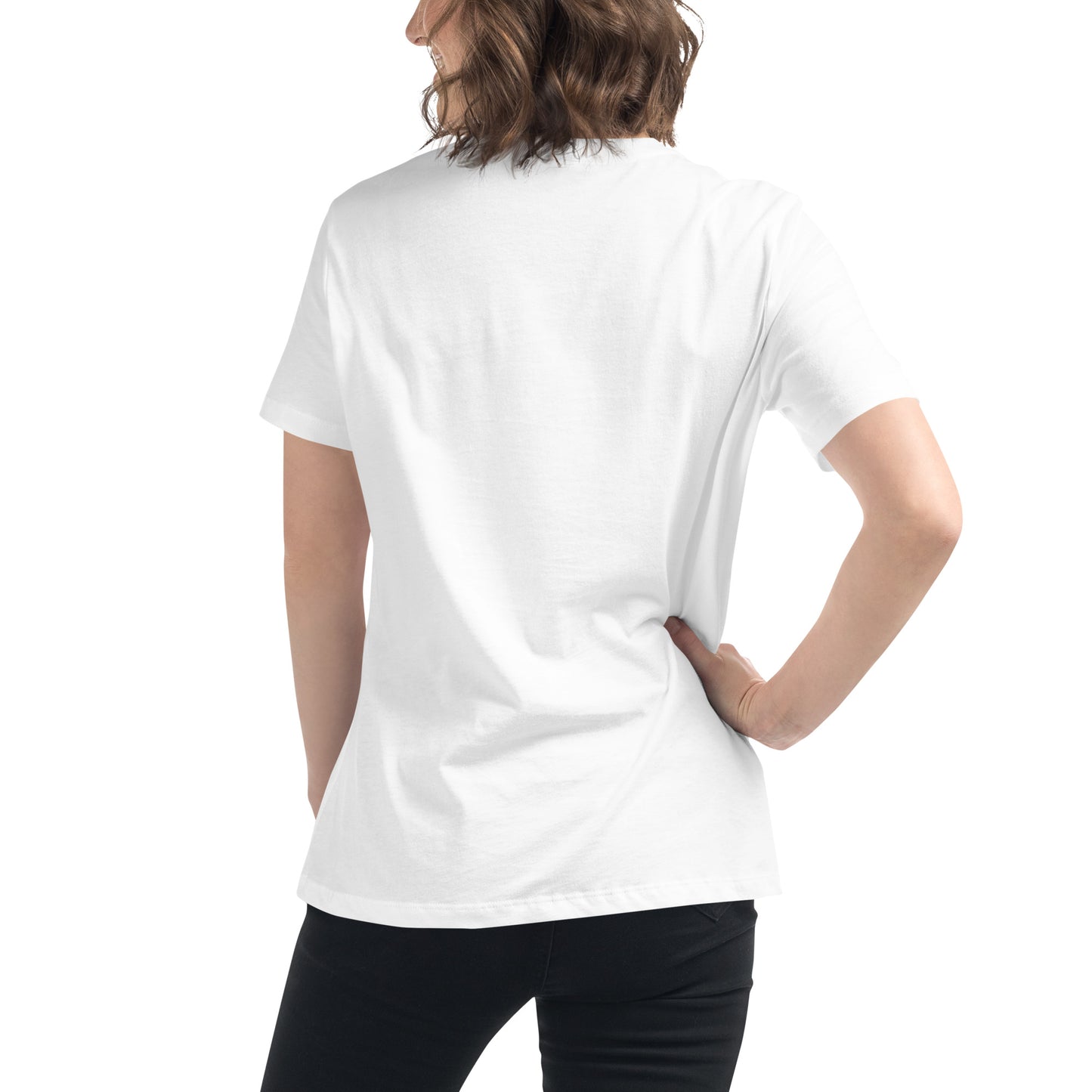 MSHP Embroidered Women's Relaxed T-Shirt - Black Logo