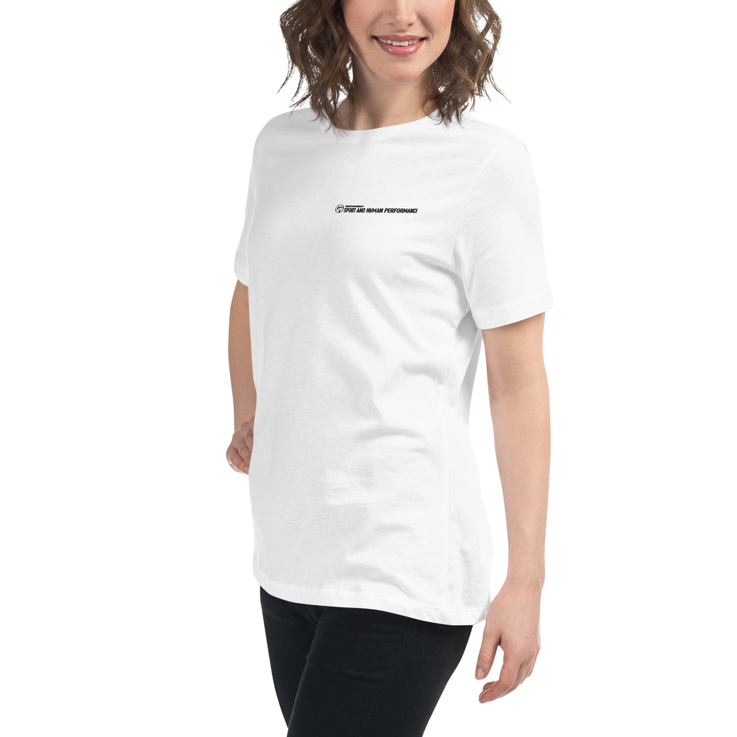 MSHP Embroidered Women's Relaxed T-Shirt - Black Logo