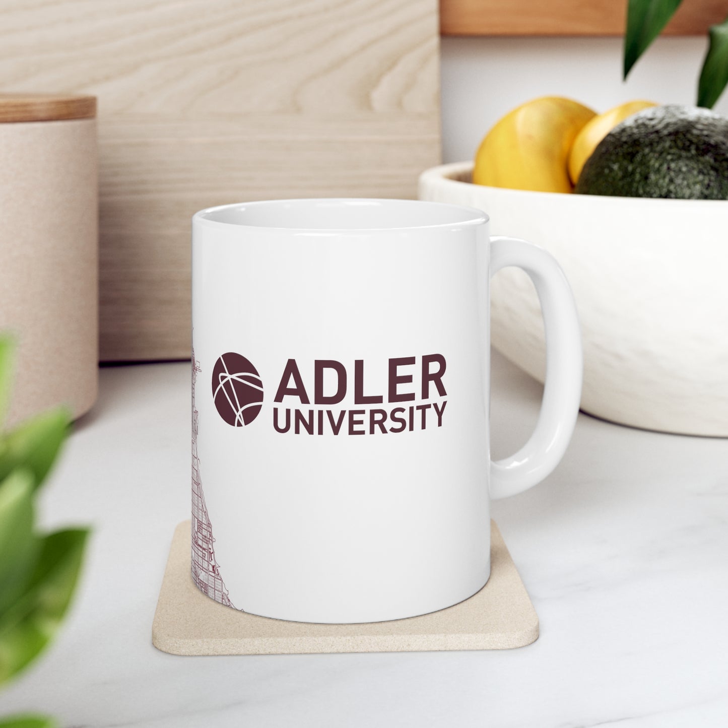 Adler University Chicago Ceramic Mug 11oz