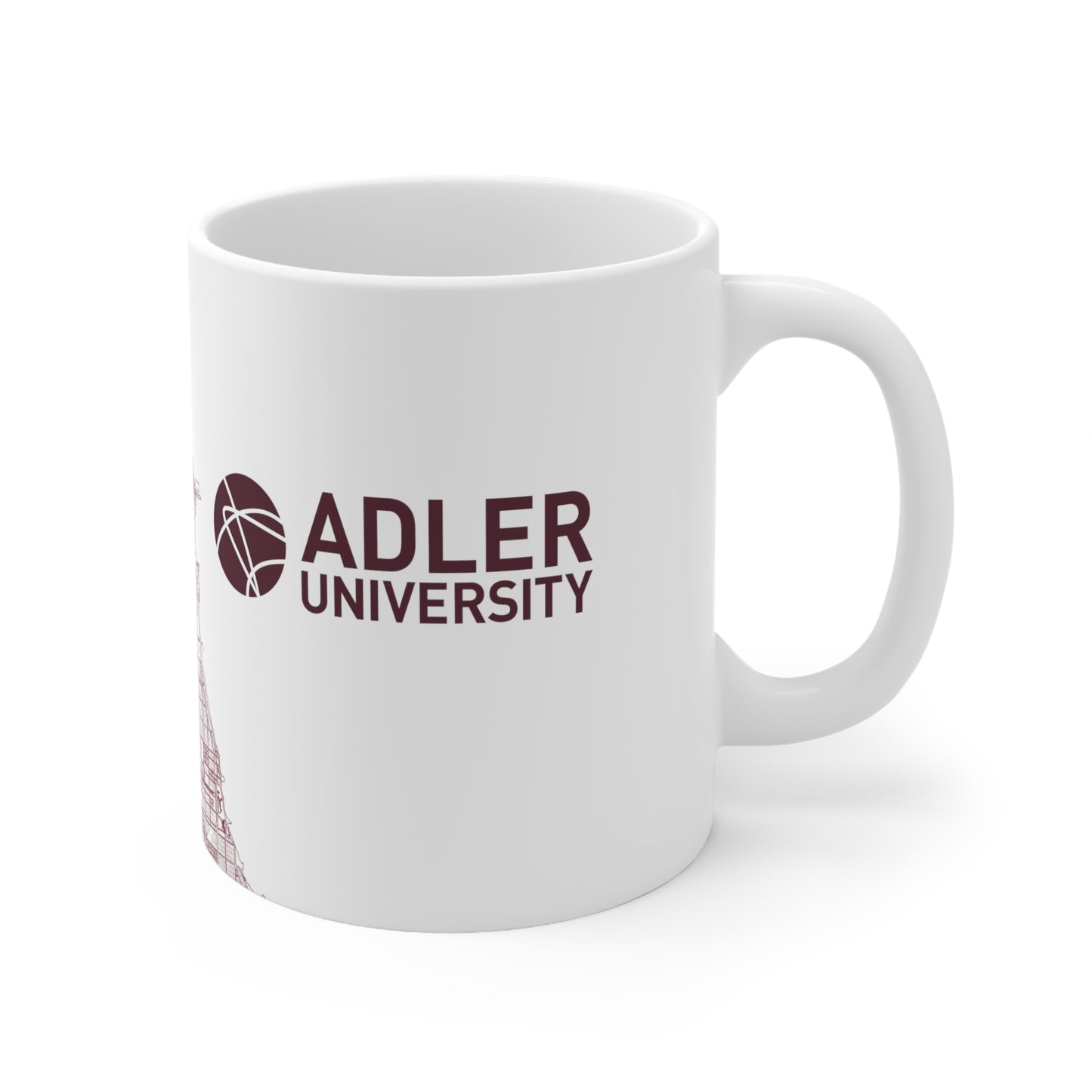 Adler University Chicago Ceramic Mug 11oz