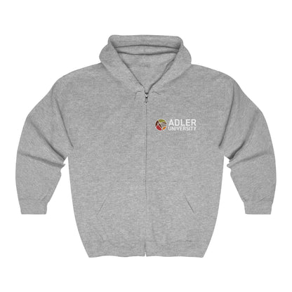 Adler University Unisex Heavy Blend™ Full Zip Hooded Sweatshirt